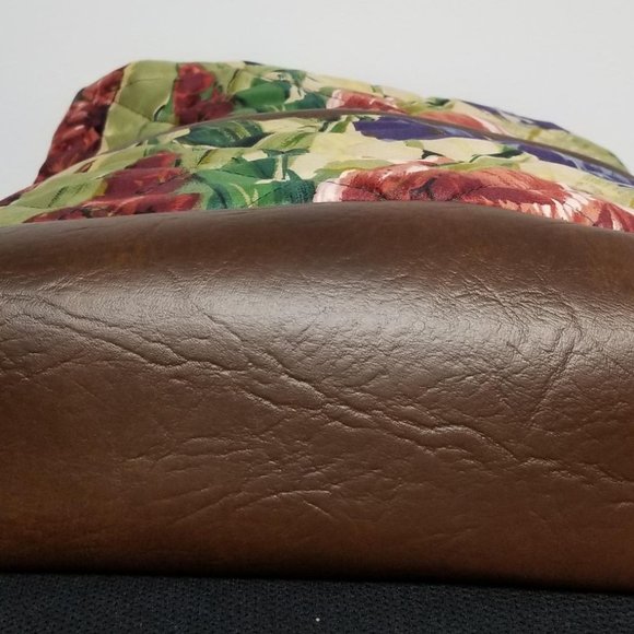 Handmade Brown Floral Tote Bag - Picture 2 of 4